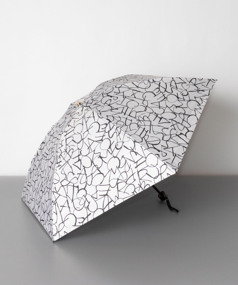 AURORA>ファッション雑貨 Beaurance ビューランス モノグラム柄 晴雨兼用傘 (折り畳み傘) 日傘 クリーム FREE レディース 【送料無料】