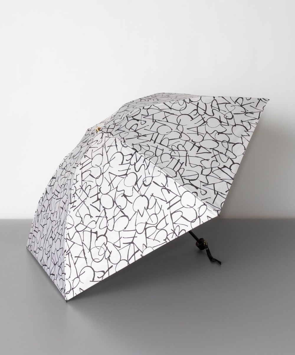 AURORA>ファッション雑貨 Beaurance ビューランス モノグラム柄 晴雨兼用傘 (折り畳み傘) 日傘 クリーム FREE レディース 【送料無料】