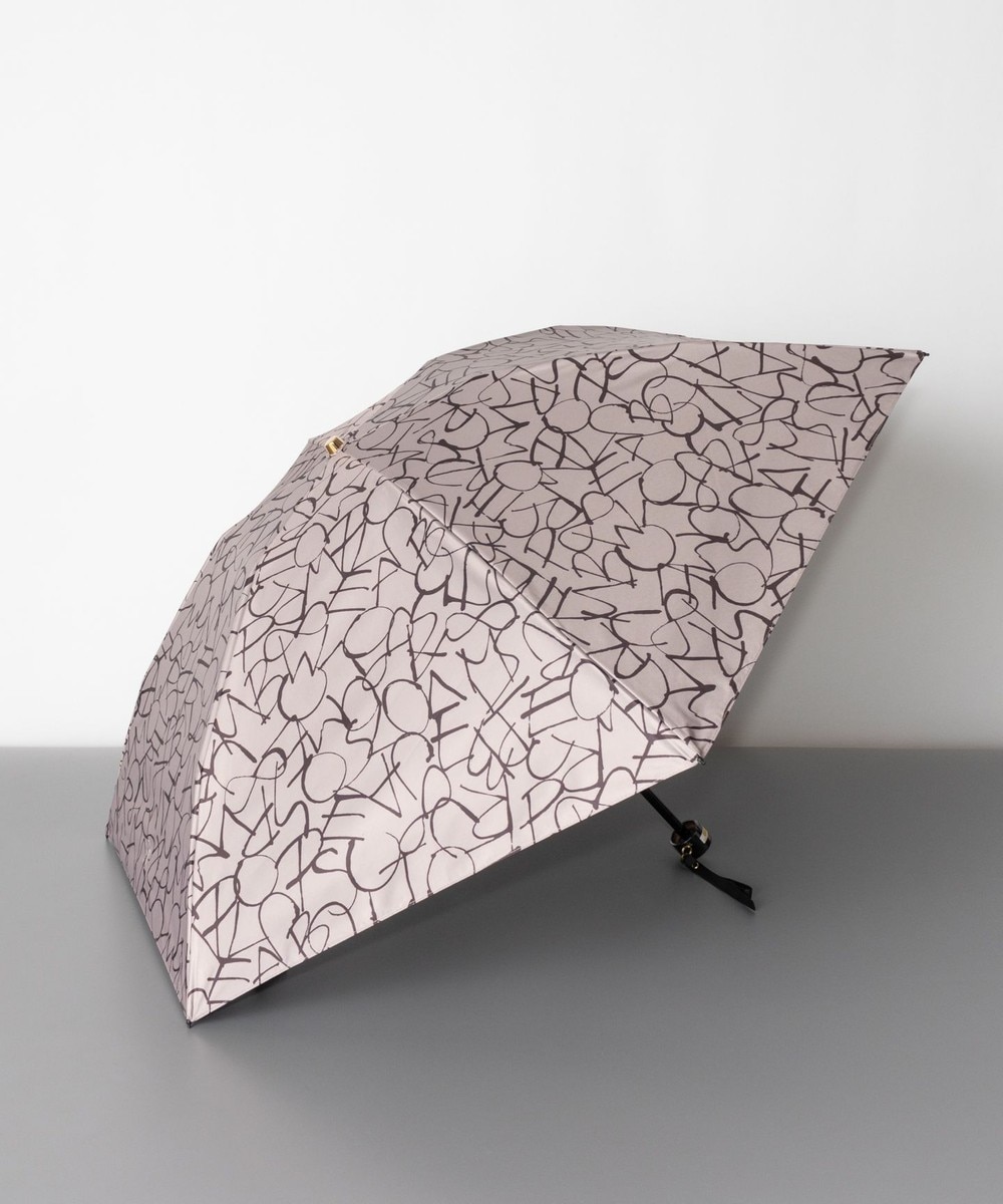 AURORA>ファッション雑貨 Beaurance ビューランス モノグラム柄 晴雨兼用傘 (折り畳み傘) 日傘 ベージュ FREE レディース 【送料無料】