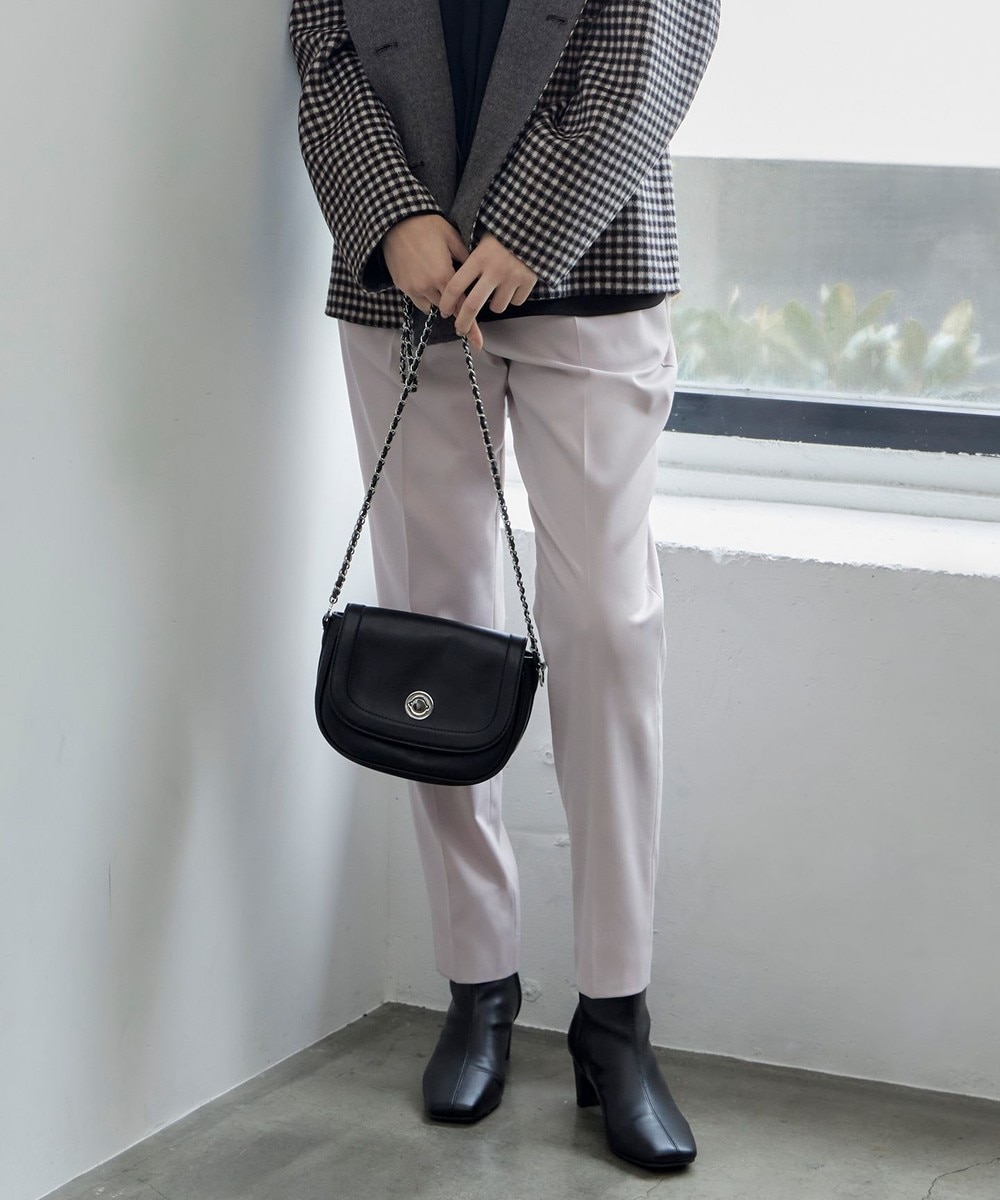 【オンワード】 ICB>パンツ 【洗える】ウォームサテン ドロストパンツ ヘイズピンク 4 レディース 【オンワード】 ICB>パンツ 【洗える】ウォームサテン ドロストパンツ ヘイズピンク 4 レディース