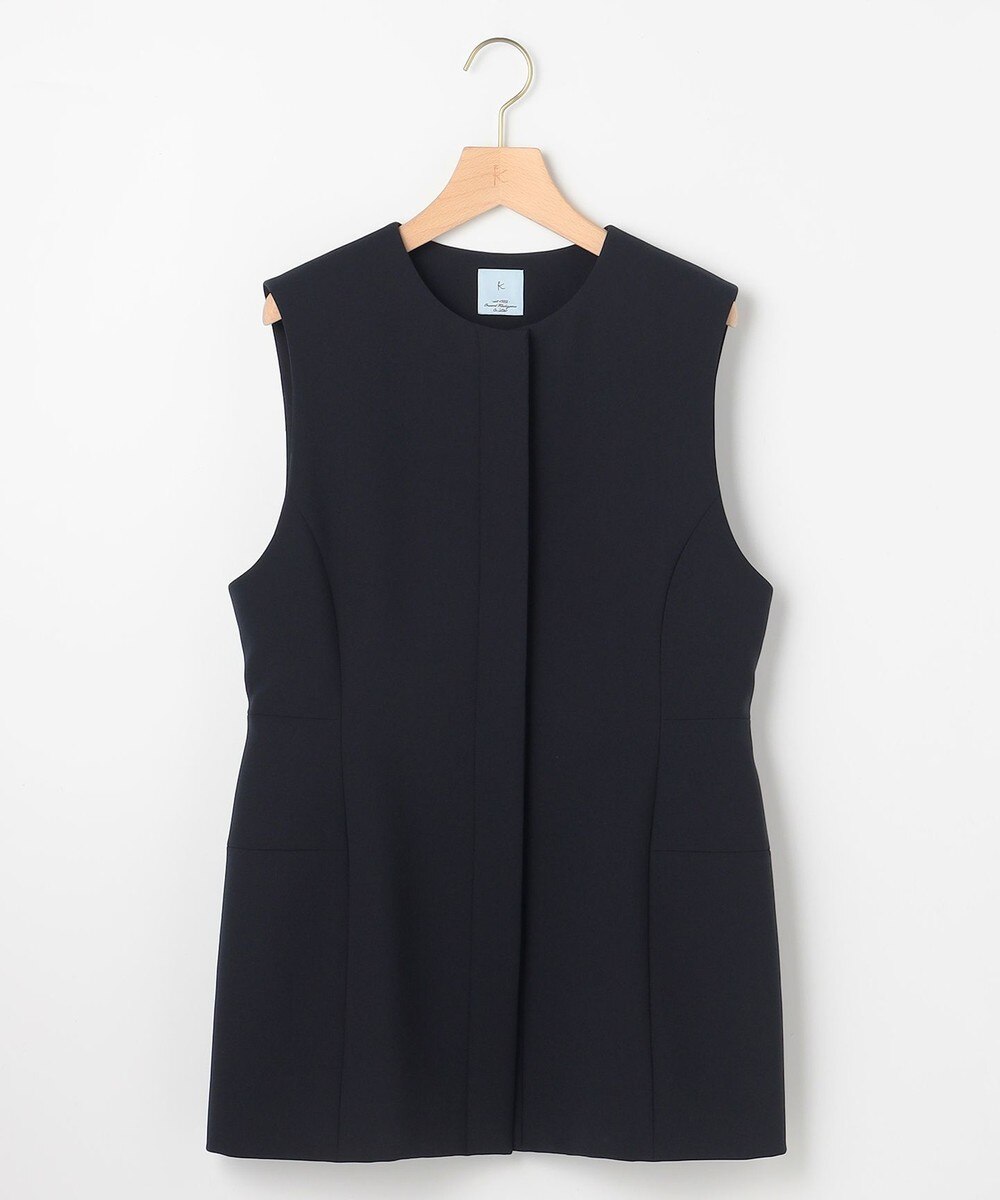 【オンワード】 組曲>トップス 【KUMIKYOKU NAVY】コンフォータブルドレープ ジレ ネイビー 2 レディース