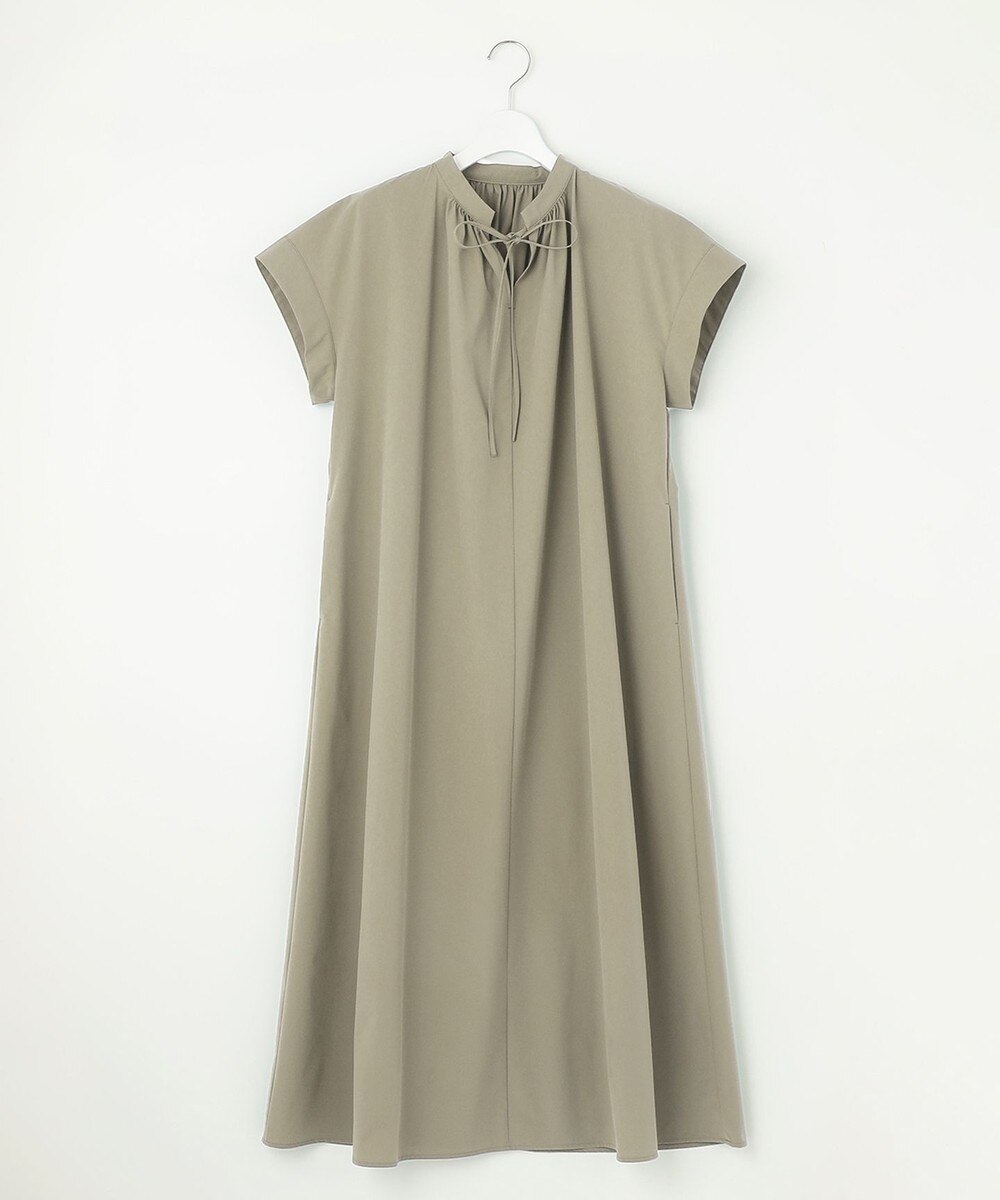 【GISELe 6月号掲載/洗える/軽量】MOVE TEX ギャザーワンピース