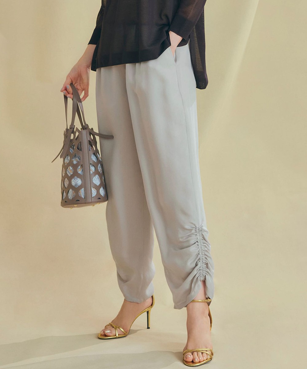 【オンワード】 23区>パンツ 【接触冷感/洗える】フィブリルツイル シャーリング パンツ ベージュ 38 レディース 【オンワード】 23区>パンツ 【接触冷感/洗える】フィブリルツイル シャーリング パンツ ベージュ 38 レディース