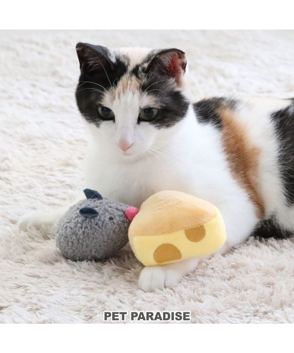 ＜オンワード＞PET PARADISE>ペットグッズ 猫 おもちゃ ネズミ くま ぶるぶるトイ ねずみ -