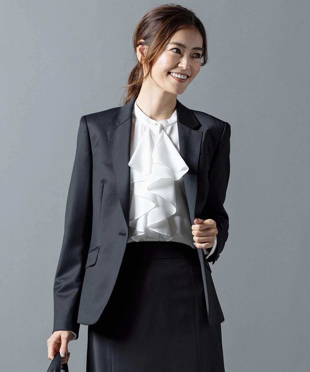 【オンワード】 23区 L>ジャケット/アウター ファインネスウール ジャケット ネイビー 46 レディース 【送料無料】