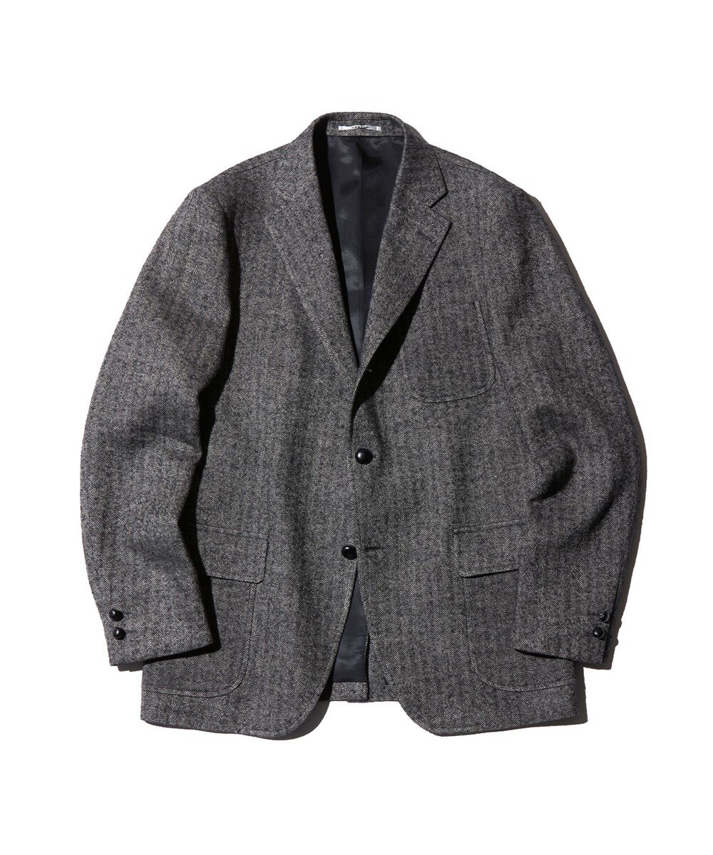 【オンワード】 J.PRESS MEN>ジャケット/アウター 【J.PRESS ORIGINALS】WOOL/INEN TWEED 3B AUTHENTIC JACKET グレー 42 メンズ