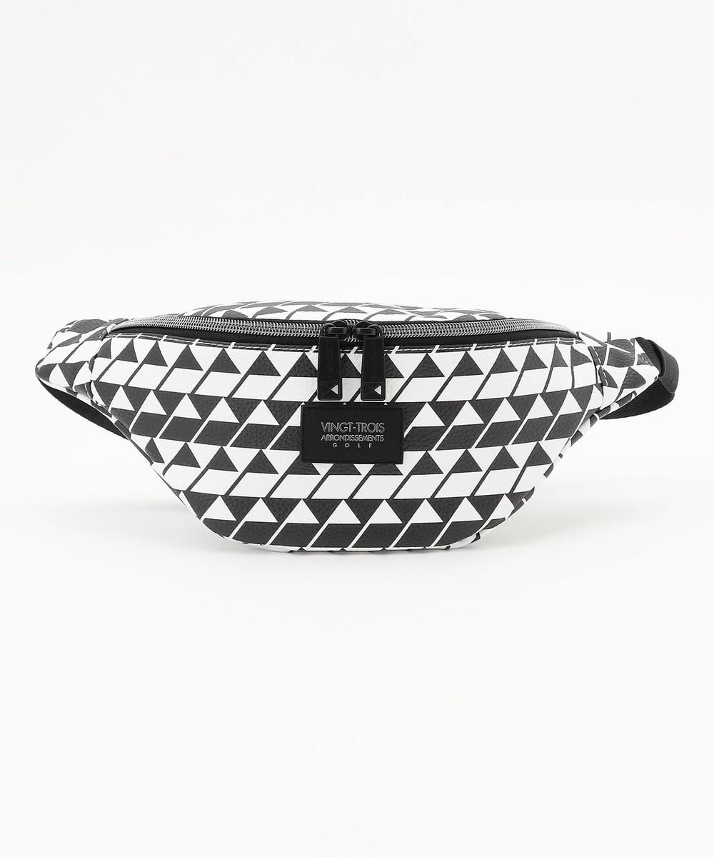 【オンワード】 23区GOLF>バッグ 【UNISEX】フラッグ総柄ボディバッグ ラウンドにもタウンユースにも使える! ブラック F メンズ 【オンワード】 23区GOLF>バッグ 【UNISEX】フラッグ総柄ボディバッグ ラウンドにもタウンユースにも使える! ブラック F メンズ