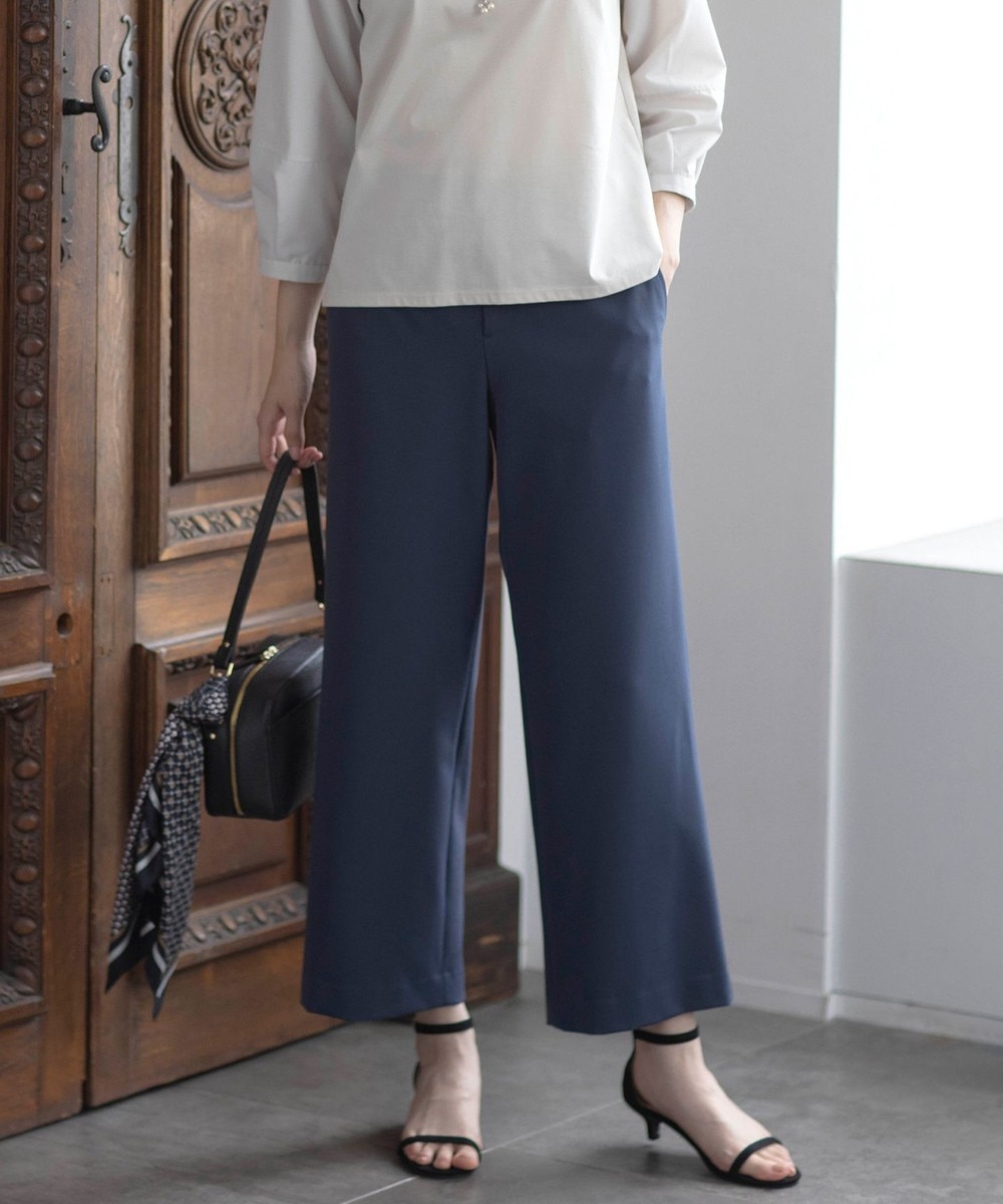 【オンワード】 J.PRESS LADIES>パンツ 【WEB限定カラーあり】T/Rアルガンシルク ワイド パンツ ダルブルー 9 レディース 【オンワード】 J.PRESS LADIES>パンツ 【WEB限定カラーあり】T/Rアルガンシルク ワイド パンツ ダルブルー 9 レディース