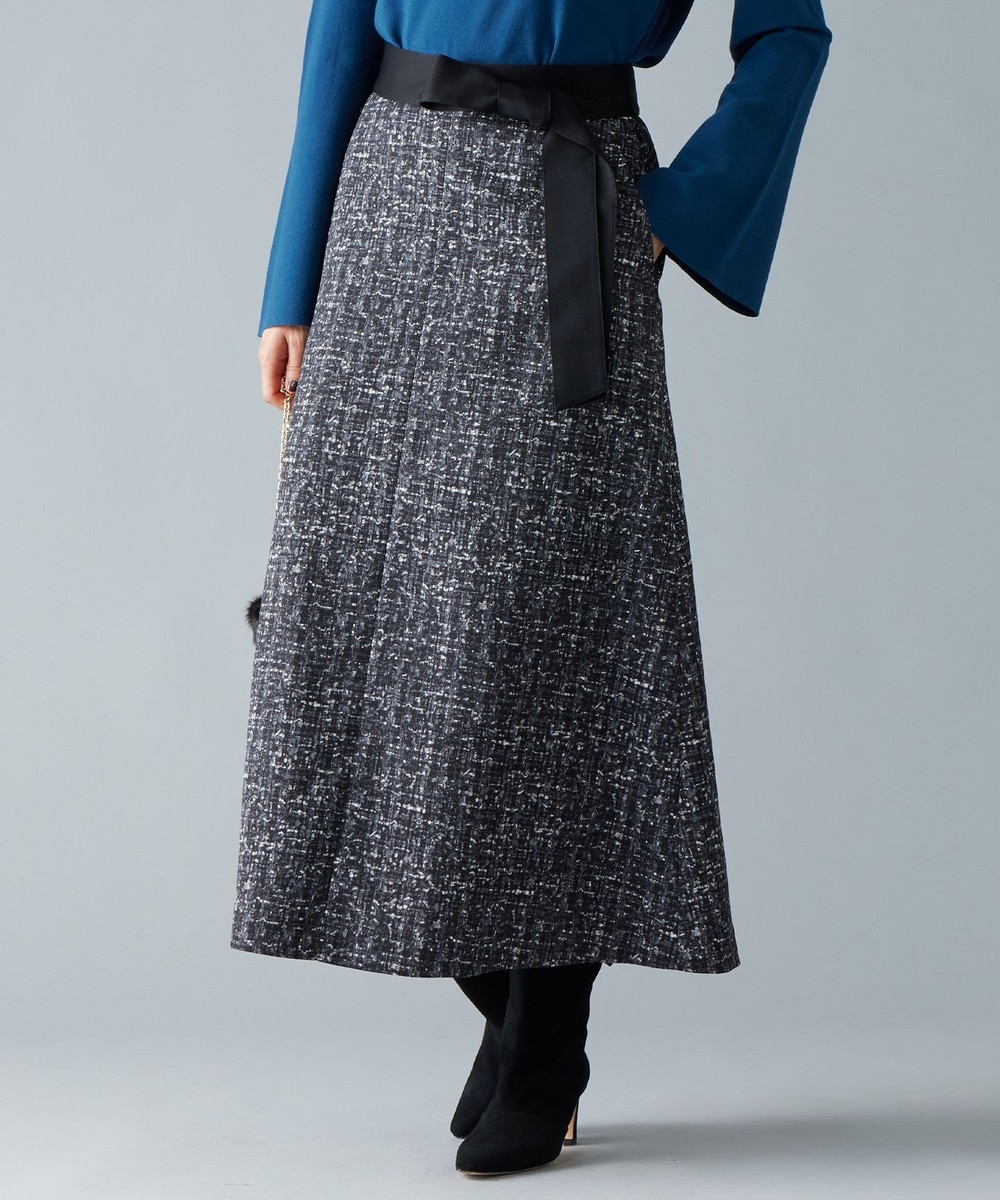 【オンワード】 自由区 S(小さいサイズ)>スカート プリントジャガードストレッチ スカート ブラック 32 レディース 【オンワード】 自由区 S(小さいサイズ)>スカート プリントジャガードストレッチ スカート ブラック 32 レディース