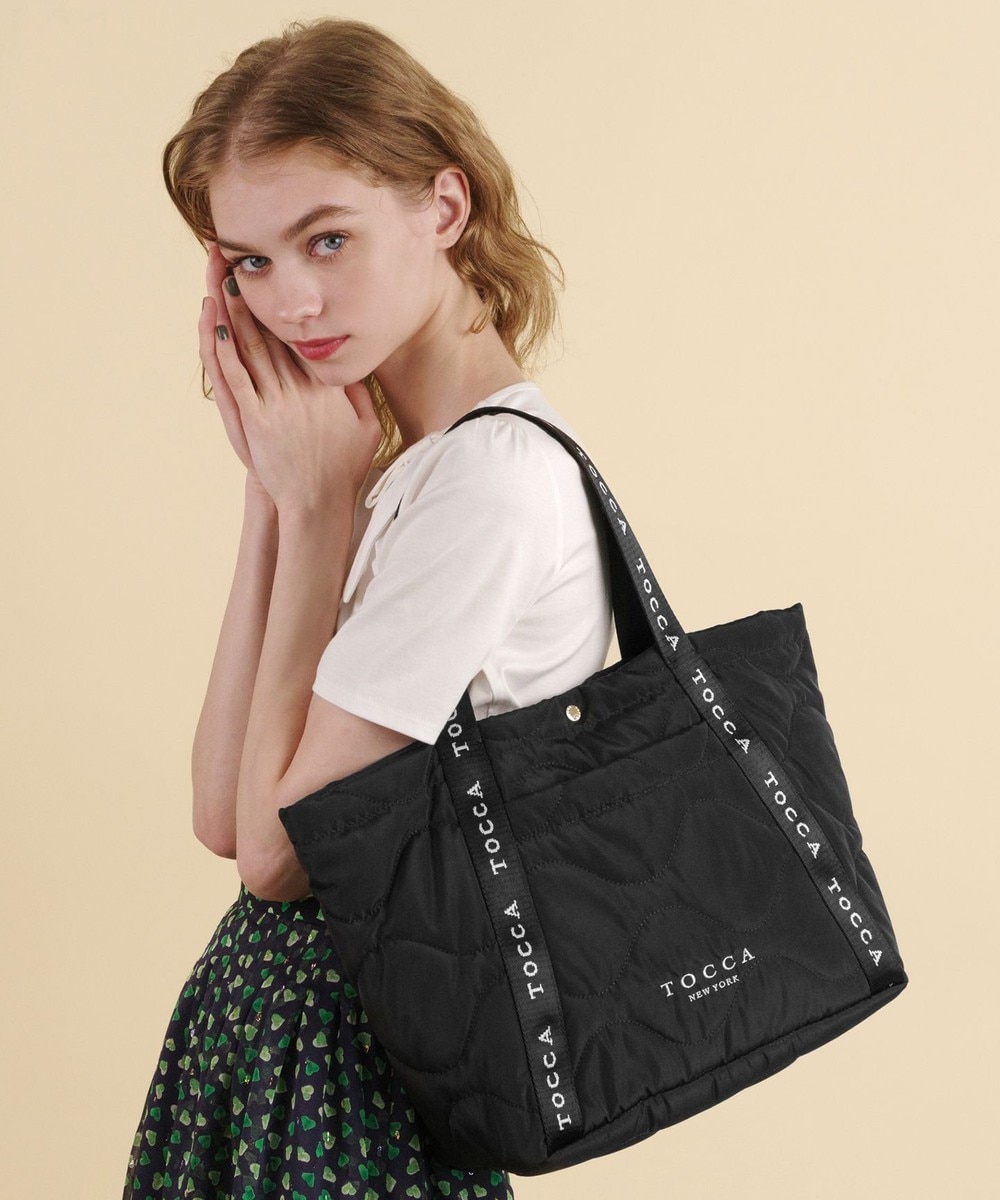 【オンワード】 TOCCA>バッグ 【WEB＆一部店舗限定】【A4サイズ対応】BOSCO A4TOTE トートバッグ ブラック F レディース