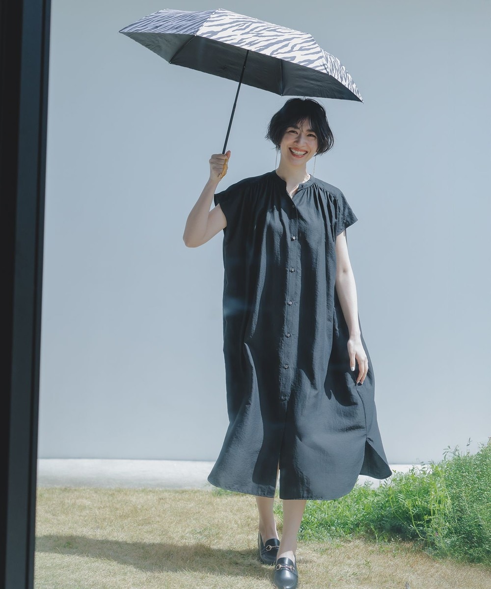 【オンワード】 ANY>ワンピース 【洗濯機可/UVケア】スパンボイル撥水ワンピース ブラック F レディース 【オンワード】 ANY>ワンピース 【洗濯機可/UVケア】スパンボイル撥水ワンピース ブラック F レディース