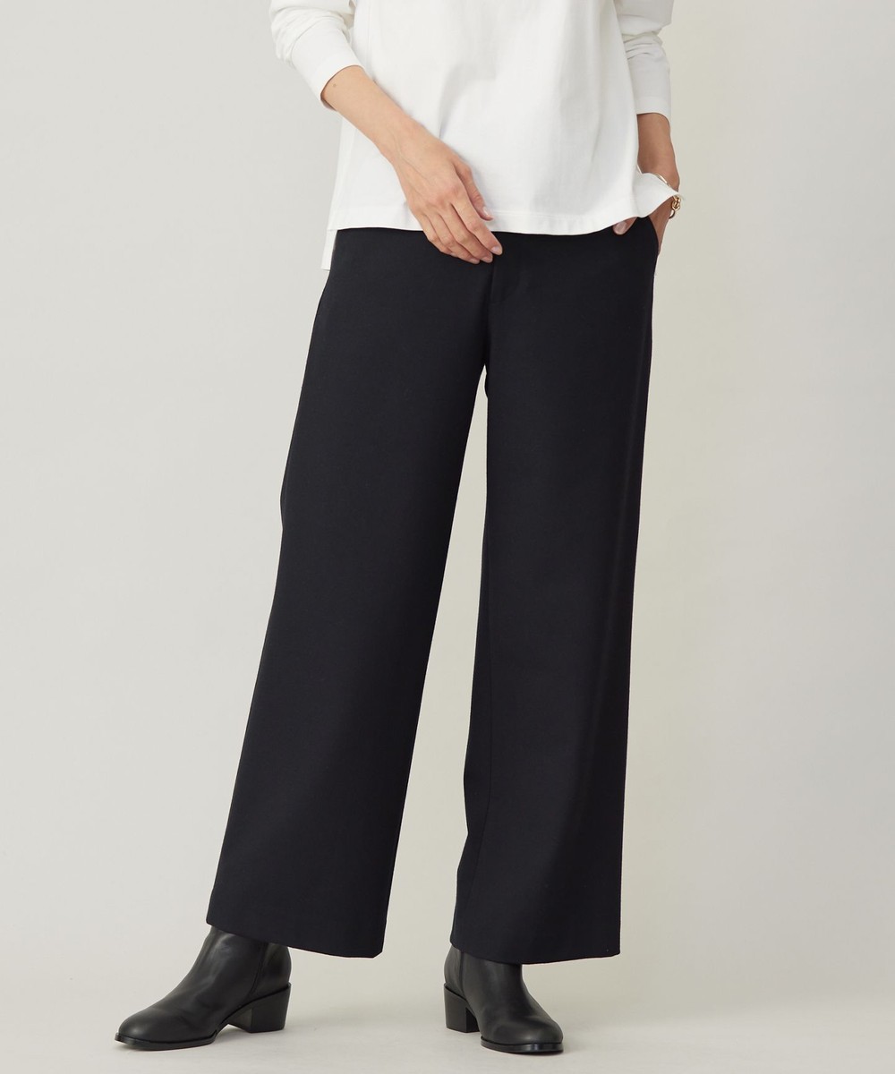 【オンワード】 J.PRESS LADIES>パンツ 【洗える】チェルビック セミワイド パンツ ネイビー 11 レディース 【オンワード】 J.PRESS LADIES>パンツ 【洗える】チェルビック セミワイド パンツ ネイビー 11 レディース