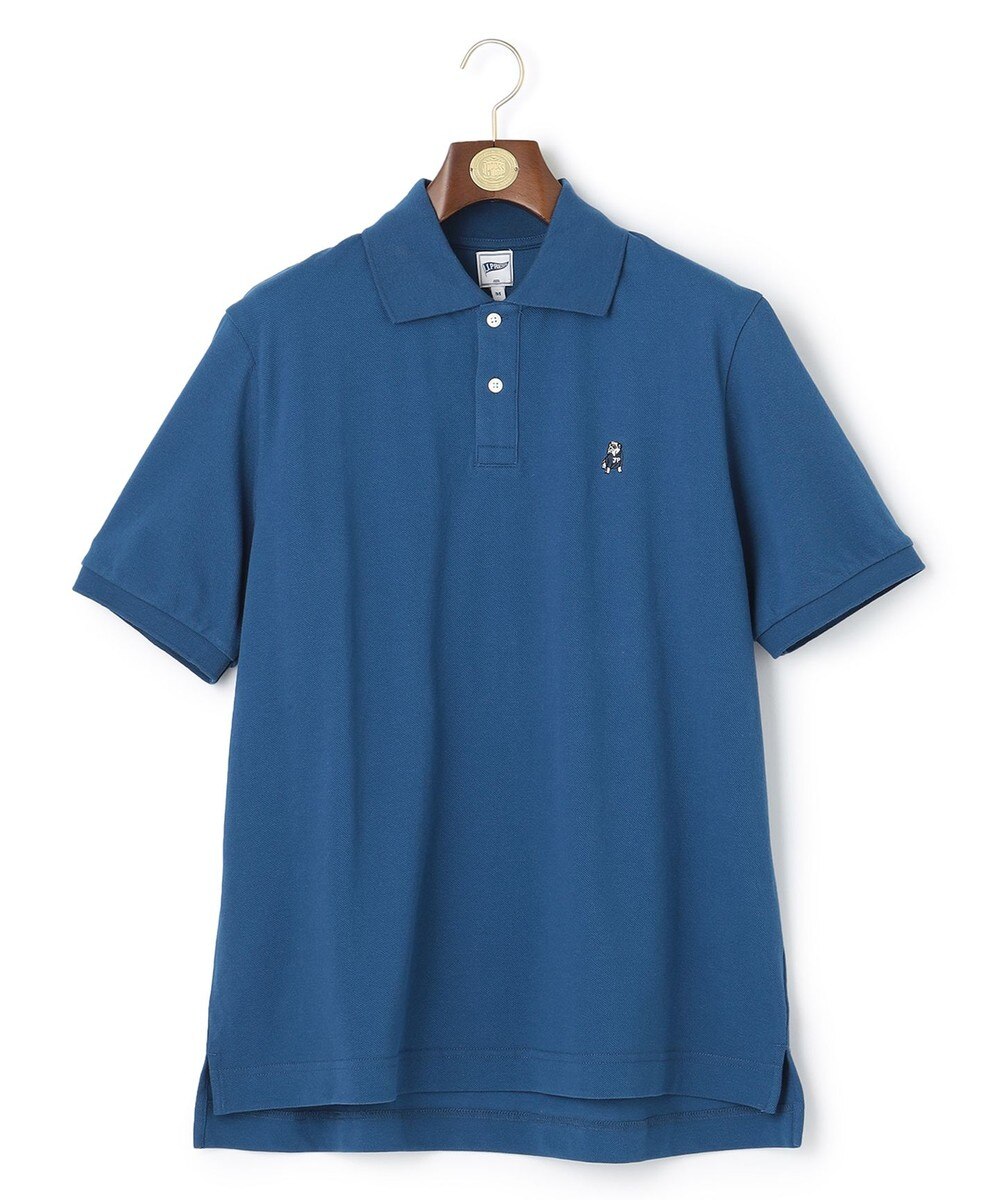 ＜オンワード＞J.PRESS MEN>トップス 【Pennant Label】Garment Dyed Polo Shirt / Bulldog ダルブルー S メンズ 【送料無料】