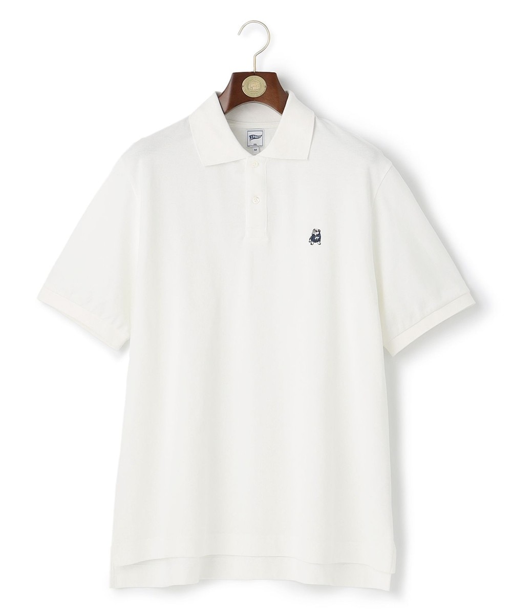 ＜オンワード＞J.PRESS MEN>トップス 【Pennant Label】Garment Dyed Polo Shirt / Bulldog ホワイト M メンズ 【送料無料】