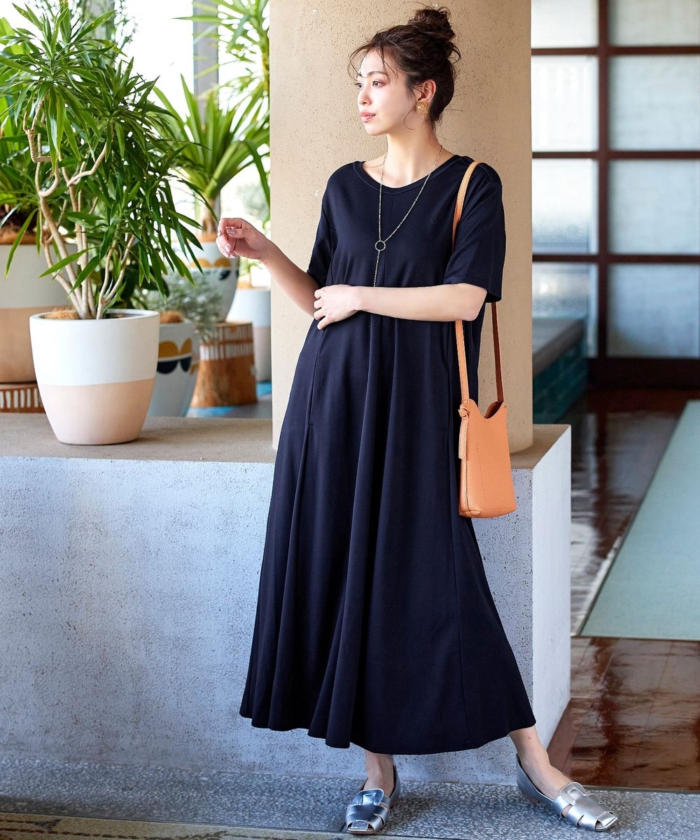 【洗える】カットソーワンピース