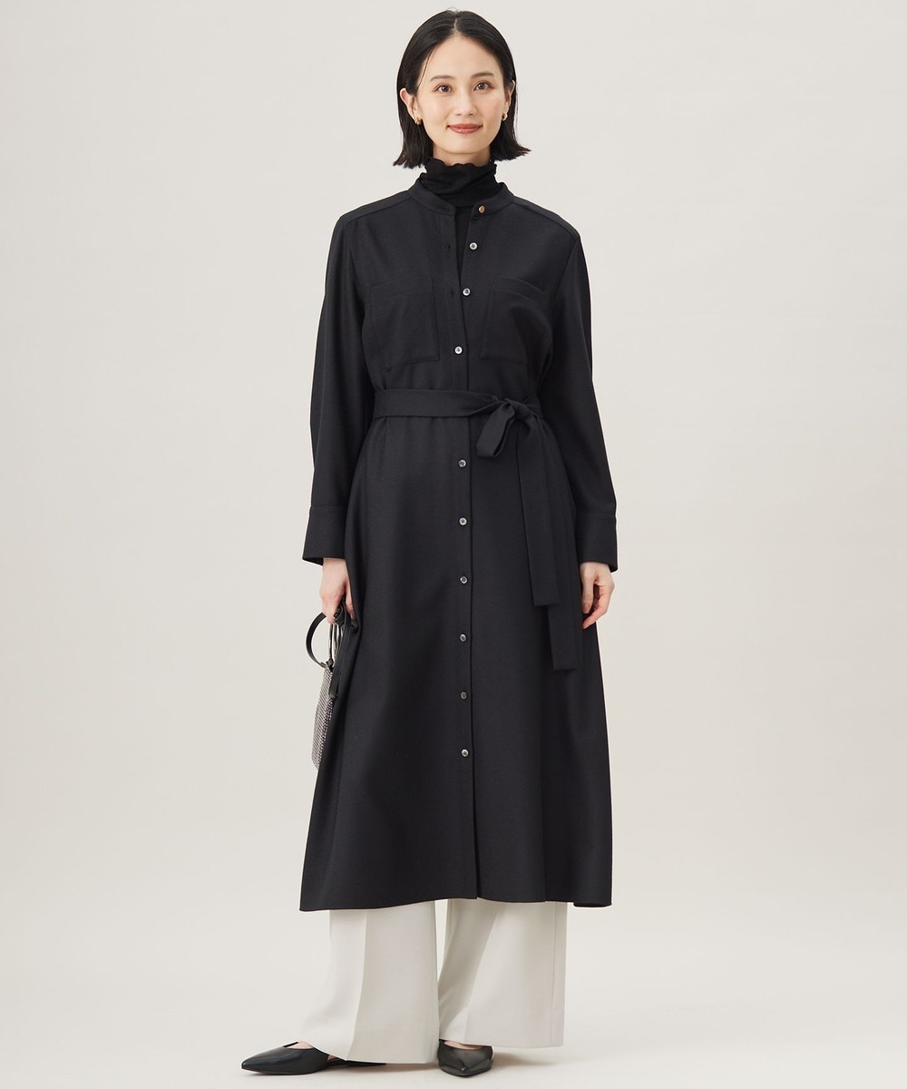【オンワード】 自由区>ワンピース ウールジョーゼットシャツ ワンピース ブラック 38 レディース 【オンワード】 自由区>ワンピース ウールジョーゼットシャツ ワンピース ブラック 38 レディース