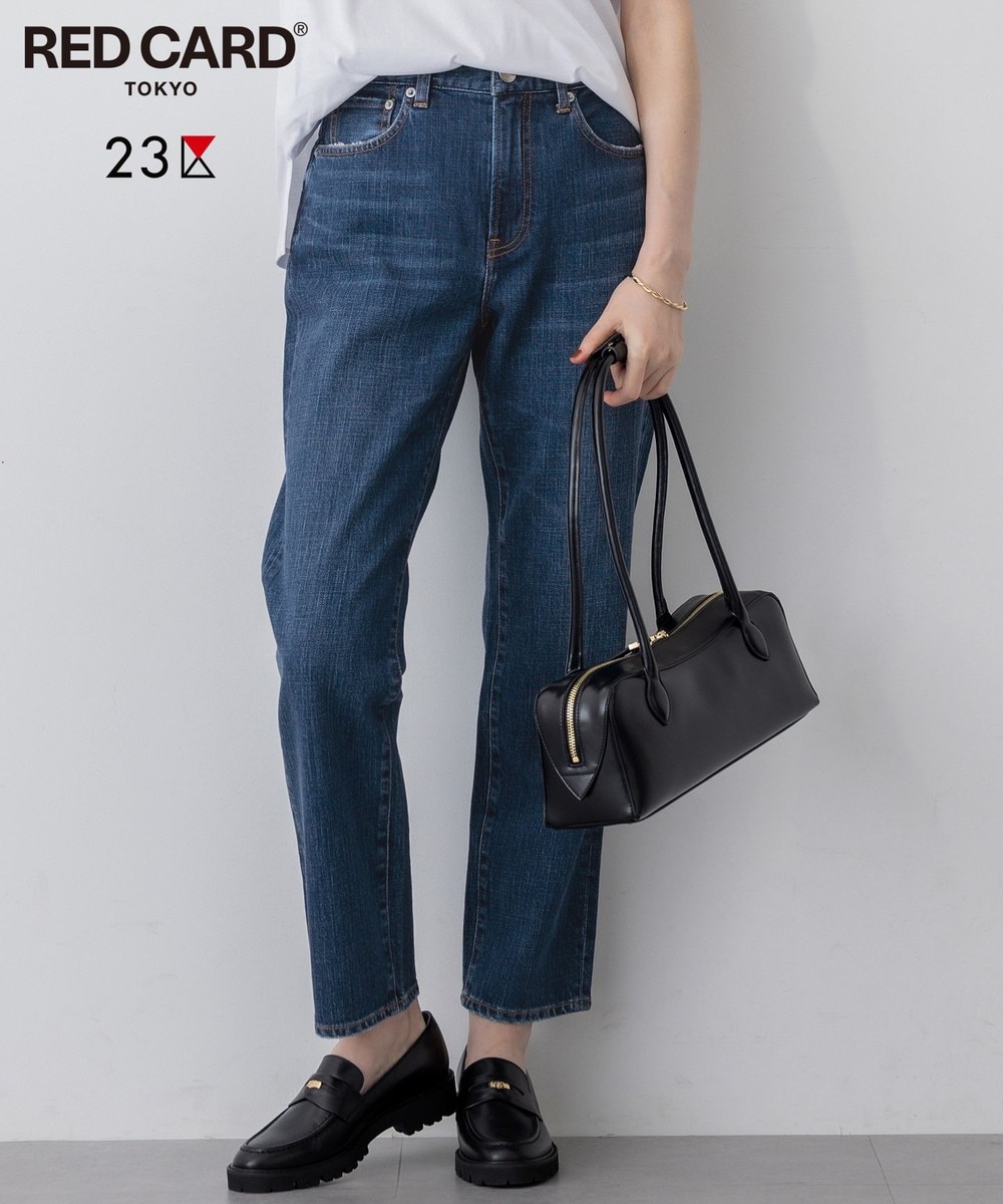 【オンワード】 23区>パンツ 【RED CARD TOKYO×23区】スリムストレート デニム パンツ ミッドブルー 40 レディース 【オンワード】 23区>パンツ 【RED CARD TOKYO×23区】スリムストレート デニム パンツ ミッドブルー 40 レディース