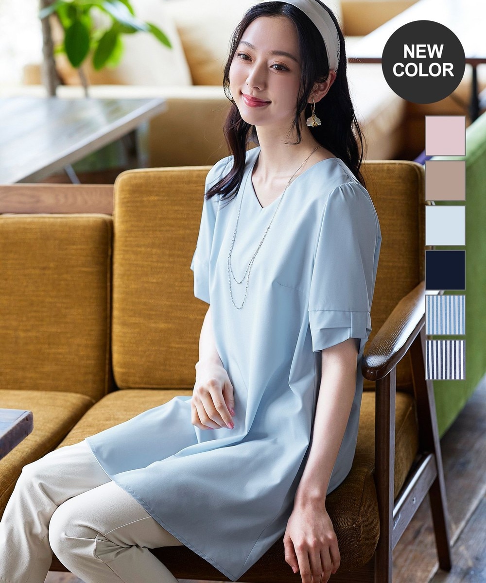 【洗える】体型カバーも叶うフラットリボンチュニック