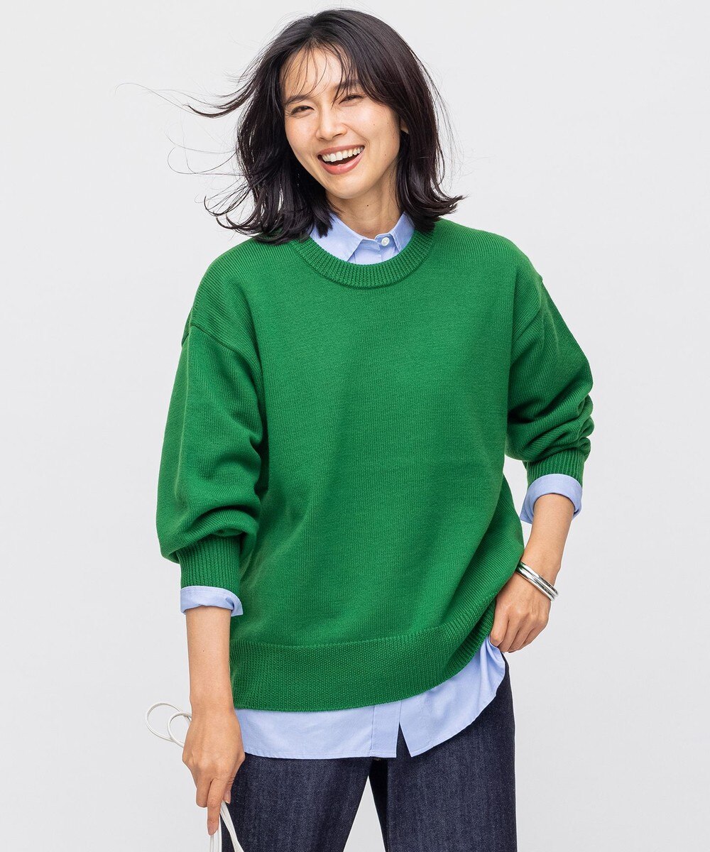 【オンワード】 23区 L>トップス ミドルウーステッドウール プルオーバー レッド 44 レディース 【送料無料】