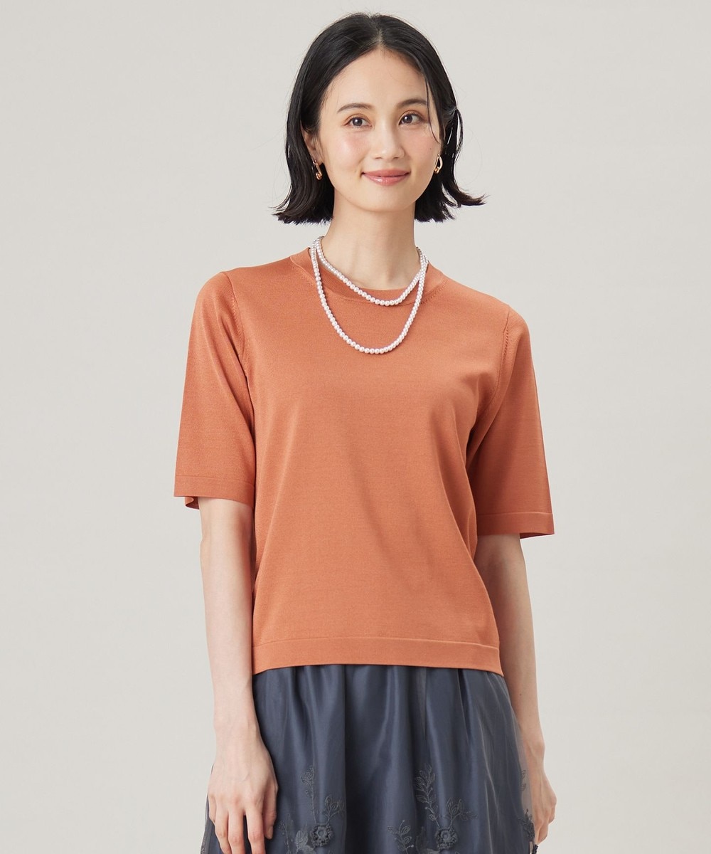 【オンワード】 自由区 S(小さいサイズ)>トップス 【アンサンブル対応・洗える】アセテートコットンプルオーバー ニット レッド 32 レディース 【オンワード】 自由区 S(小さいサイズ)>トップス 【アンサンブル対応・洗える】アセテートコットンプルオーバー ニット レッド 32 レディース