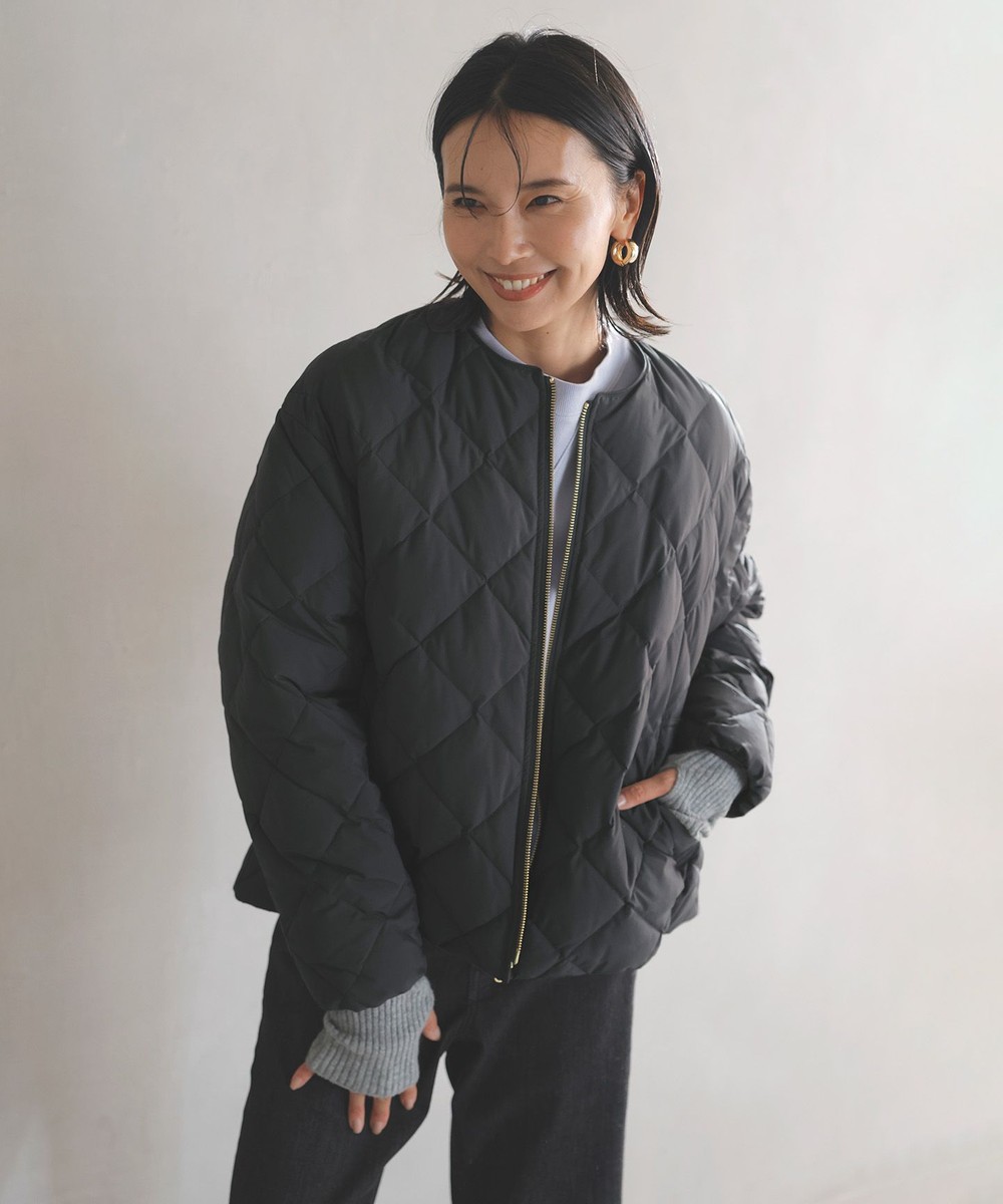 【オンワード】 UNFILO>ジャケット/アウター 【TAION×UNFILO】キルティングダウン ショート丈ブルゾン チャコール S レディース 【オンワード】 UNFILO>ジャケット/アウター 【TAION×UNFILO】キルティングダウン ショート丈ブルゾン チャコール S レディース