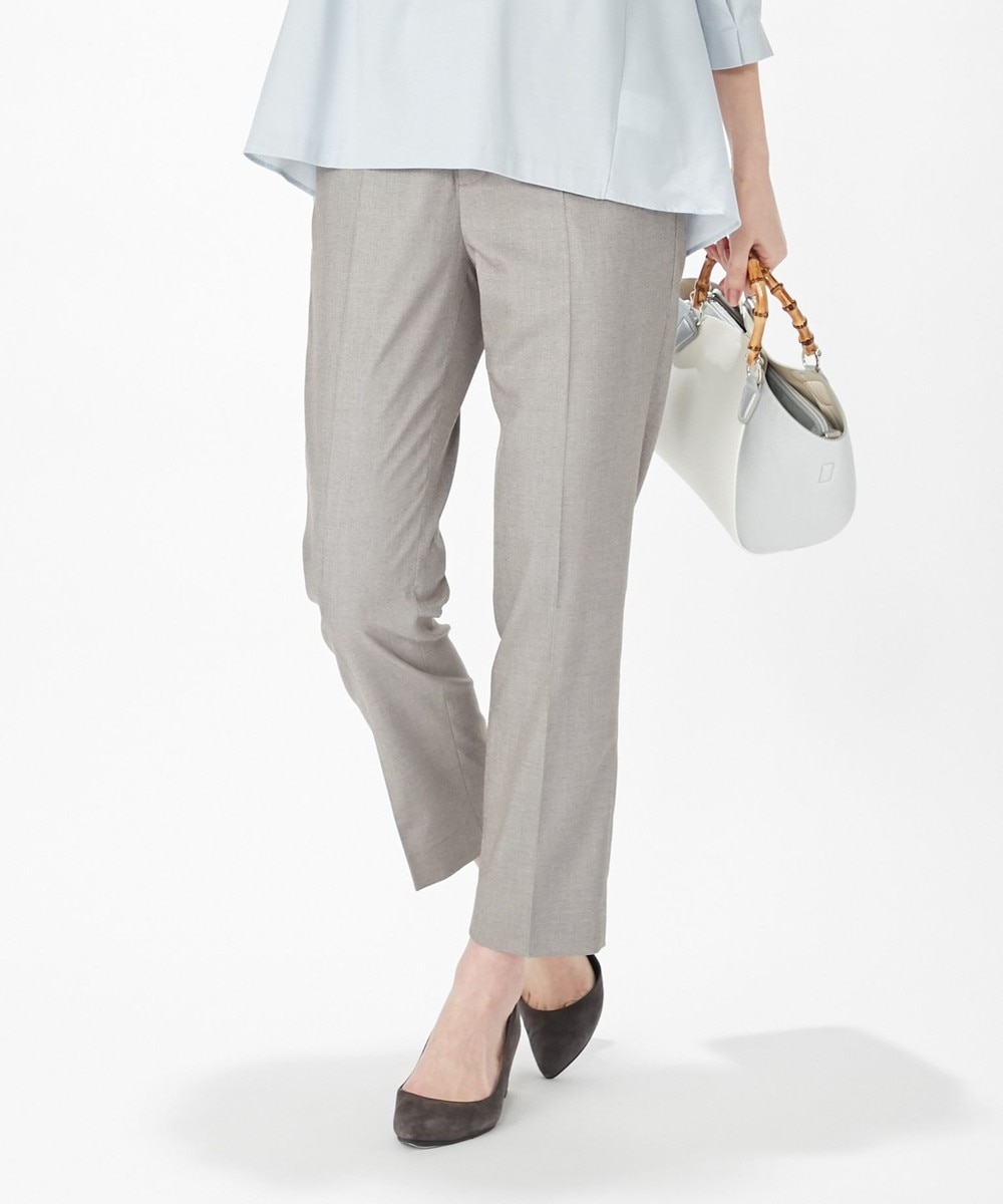 【オンワード】 J.PRESS LADIES>パンツ 【洗える】TRシャークスキン テーパードパンツ ライトグレー 9 レディース 【オンワード】 J.PRESS LADIES>パンツ 【洗える】TRシャークスキン テーパードパンツ ライトグレー 9 レディース