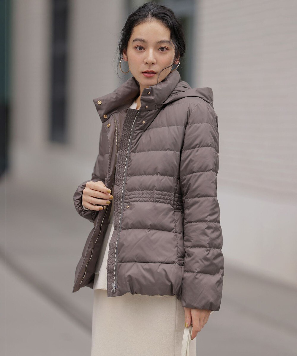 【オンワード】 組曲>ジャケット/アウター ライトタフタショート ダウン モカブラウン 1 レディース