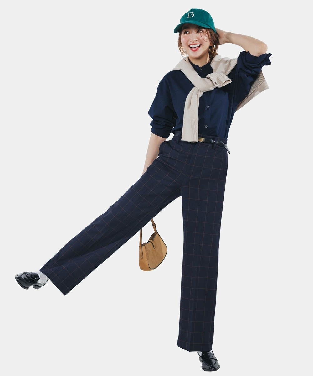 【オンワード】 UNFILO L(大きいサイズ)>パンツ 【ウエストゴム/14サイズ展開】beauty warm pants ワイド ウィンドーペン XXL レディース 【オンワード】 UNFILO L(大きいサイズ)>パンツ 【ウエストゴム/14サイズ展開】beauty warm pants ワイド ウィンドーペン XXL レディース