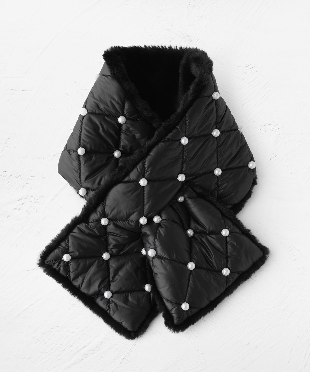 【オンワード】 TOCCA>ファッション雑貨 【リバーシブル】PEARL FUR REVERSIBLE TIPPET ティペット ブラック F レディース