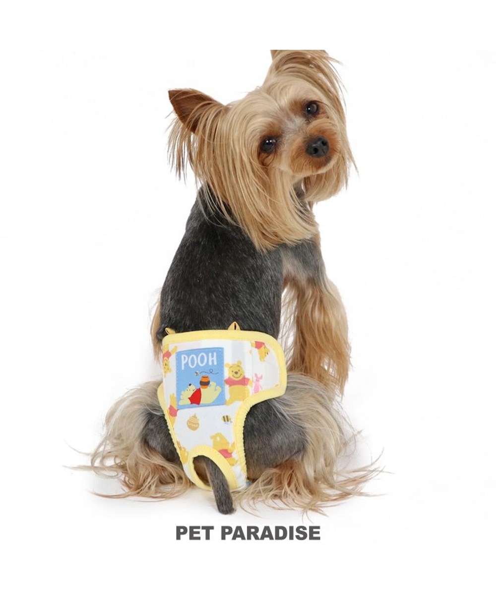 PET PARADISE>ペットグッズ マナーウエア 女の子 犬 マナーパンツ ディズニー くまのプーさん 【小型犬】 のんびり 黄 ３Ｓ