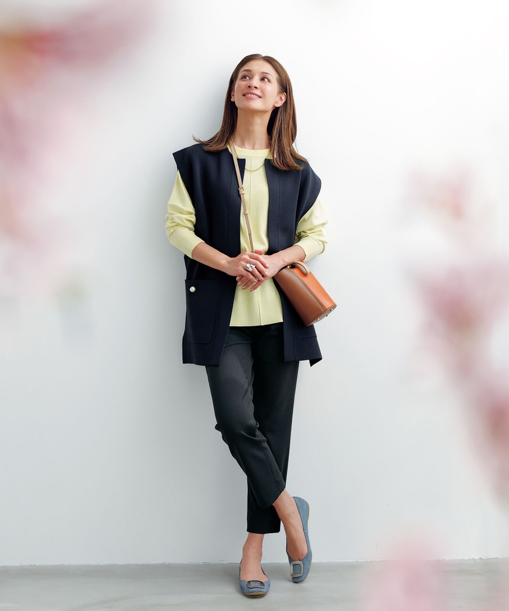 【ストレッチ/洗える】BEAUTY MOVE ドロストスティックパンツ