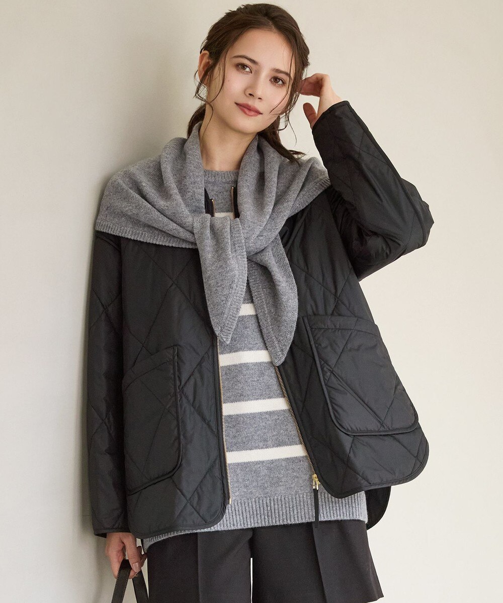 【オンワード】 23区>ジャケット/アウター 【SLOW/一部店舗限定】中綿 パデットアウター ブラック 38 レディース