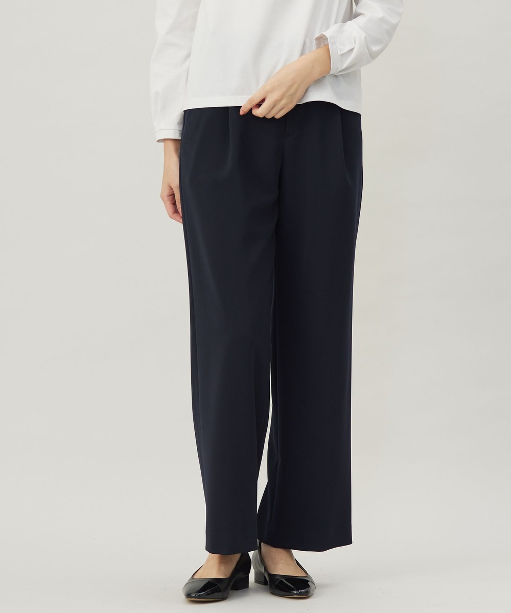 【オンワード】 J.PRESS LADIES>パンツ 【洗える】ノルディスバックスキン ワイド パンツ ネイビー 7 レディース 【オンワード】 J.PRESS LADIES>パンツ 【洗える】ノルディスバックスキン ワイド パンツ ネイビー 7 レディース