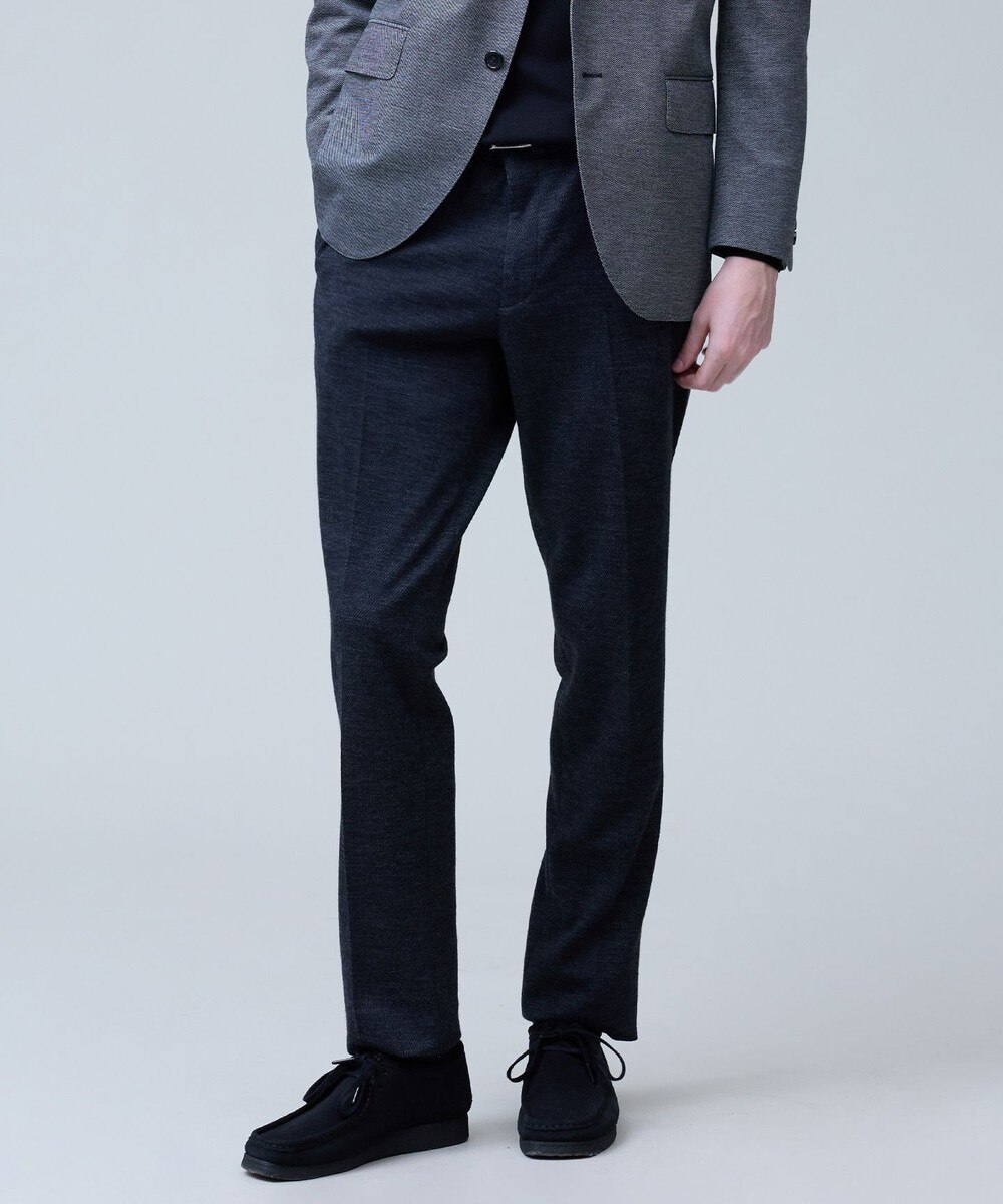 【オンワード】 J.PRESS MEN>パンツ 【セットアップ対応 / ストレッチ】SOFAニット ハイグレードジャージー スラックス ネイビー 82 メンズ
