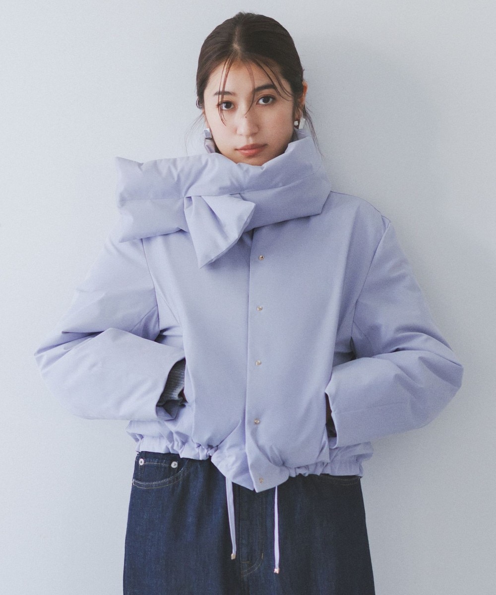 【オンワード】 自由区 L(大きいサイズ)>ジャケット/アウター 【撥水加工・洗える】ティペット付きスプリング ダウン ライトブルー 46 レディース 【オンワード】 自由区 L(大きいサイズ)>ジャケット/アウター 【撥水加工・洗える】ティペット付きスプリング ダウン ライトブルー 46 レディース