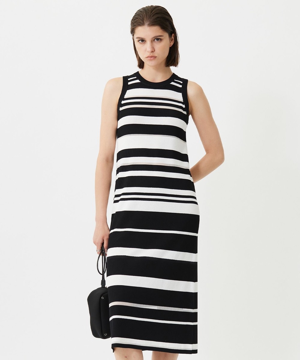 【オンワード】 ICB L(大きいサイズ)>ワンピース 【洗える】 マルチボーダーワンピース ブラック L レディース 【オンワード】 ICB L(大きいサイズ)>ワンピース 【洗える】 マルチボーダーワンピース ブラック L レディース