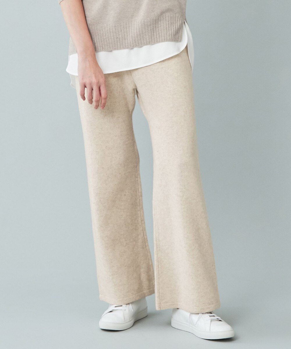 【オンワード】 BEIGE,>パンツ PROTAGONISTA / ニットワイドパンツ Taupe 2 レディース 【送料無料】