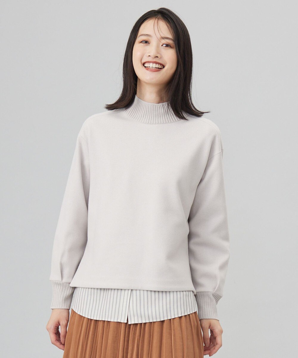 【オンワード】 J.PRESS LADIES>トップス 【WEB限定カラーあり】ニードルパンチ カットソー ライトベージュ M レディース