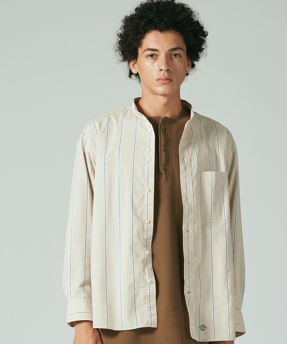 【オンワード】 J.PRESS YORK STREET>トップス 【UNISEX】SOLOTEXストレッチファインオックス ストライプシャツ サックスブルー L レディース 【送料無料】