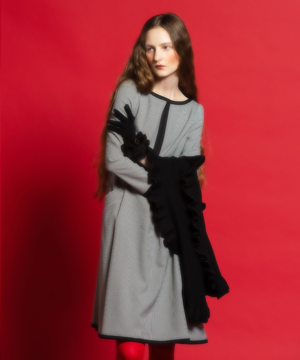 【オンワード】 TOCCA>ワンピース 【洗える!】NUMBER ドレス ハウンドトゥース 4 レディース 【送料無料】