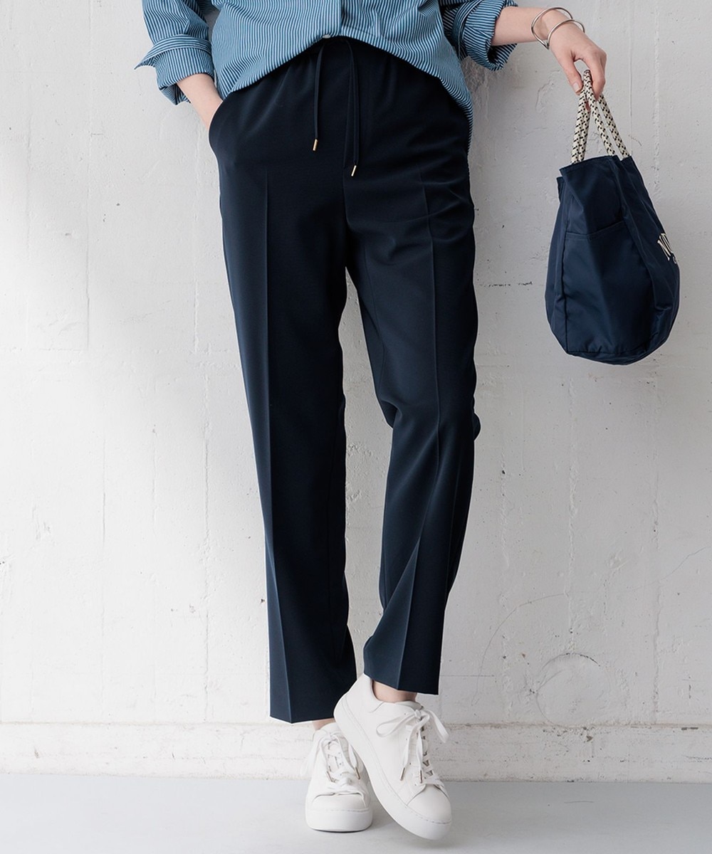 【オンワード】 23区>パンツ 【新色追加/洗える】2WAYストレッチツイル ドロスト パンツ ネイビー 38 レディース 【オンワード】 23区>パンツ 【新色追加/洗える】2WAYストレッチツイル ドロスト パンツ ネイビー 38 レディース