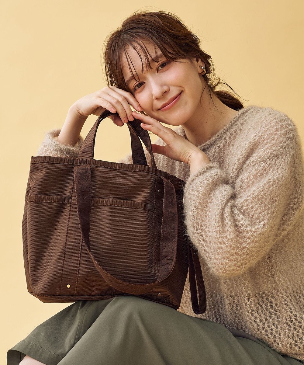 【オンワード】 ANY>バッグ 【A4サイズ収納可】Wナイロントートバッグ ブラウン F レディース 【オンワード】 ANY>バッグ 【A4サイズ収納可】Wナイロントートバッグ ブラウン F レディース