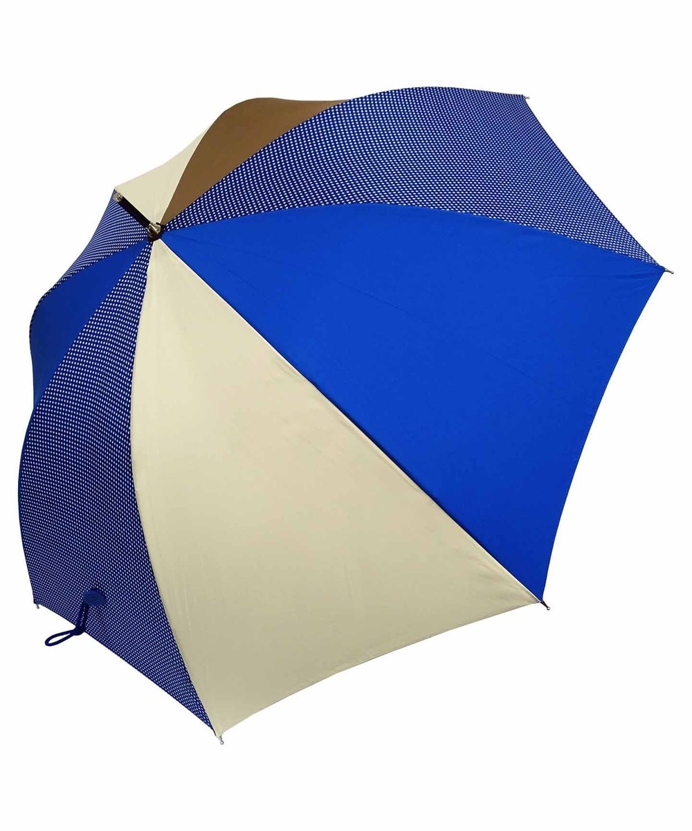 ＜オンワード＞+RING>ファッション雑貨 【プラスリング】【数量限定】 UNISEX 雨傘（長）60cm BLU T1134 NEW COLLECTION 青 F レディース 【送料無料】