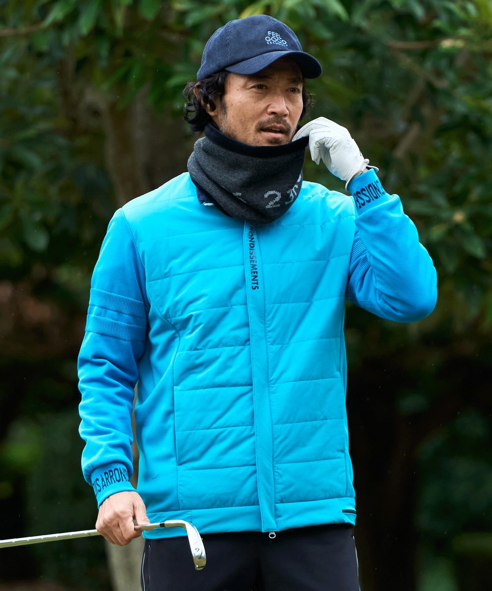 【オンワード】 23区GOLF>ジャケット/アウター 【MEN】中綿ブルゾン ターコイズブルー L メンズ