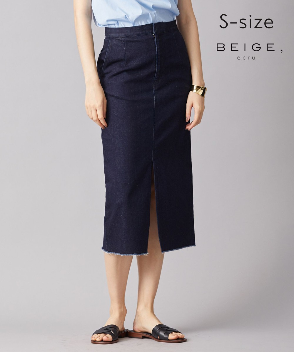 BEIGE>スカート 【S-size】PONS / デニムスカート Indigo 30 レディース 【送料無料】
