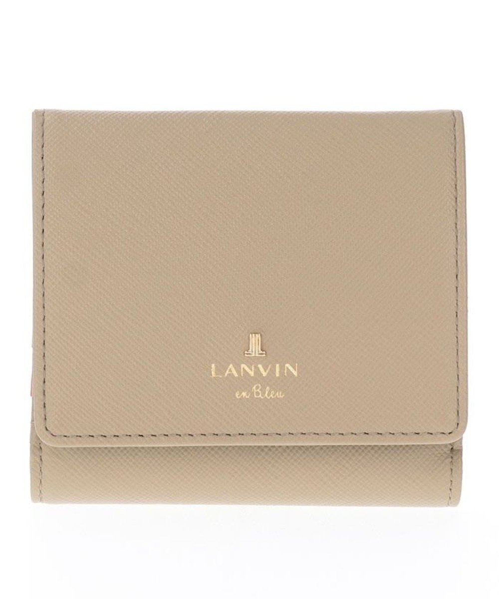LANVIN en Bleu>財布/小物 リュクサンブールカラー 内BOX二つ折り財布 グレージュ F レディース 【送料無料】