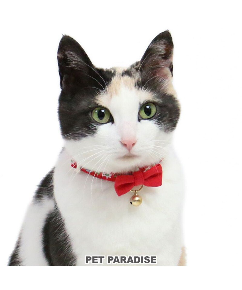 【オンワード】 PET PARADISE>ペットグッズ ペットパラダイス 猫 首輪 チロリアン 《レッド》 レッド 小