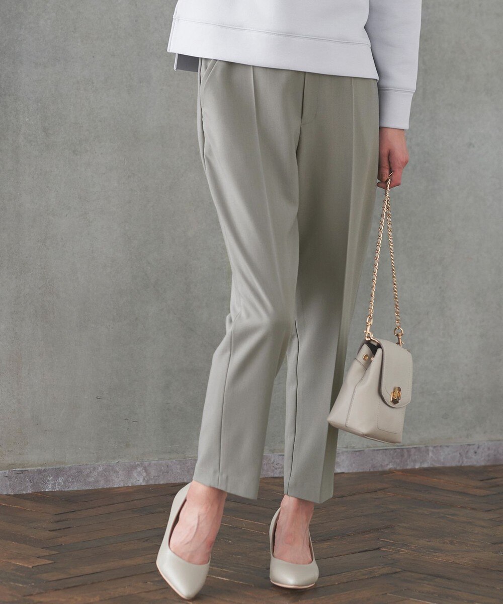 【オンワード】 ANY SIS>パンツ 【洗える】褒めらレディテーパード パンツ ライトグレー 1 レディース