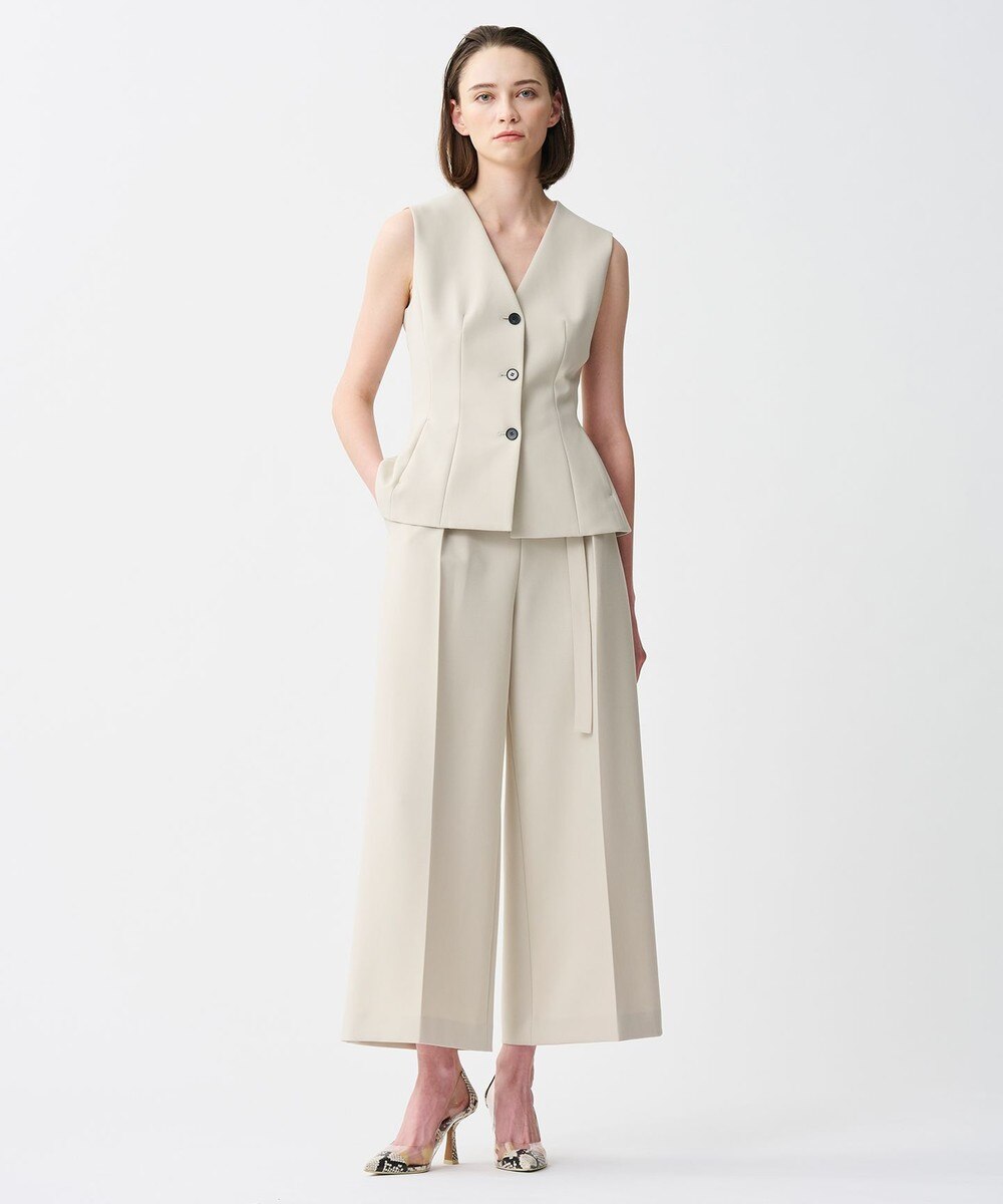 【オンワード】 uncrave>パンツ 【撥水・洗濯機洗い可】プルーフダブルクロス ワイドパンツ グレージュ 1 レディース 【オンワード】 uncrave>パンツ 【撥水・洗濯機洗い可】プルーフダブルクロス ワイドパンツ グレージュ 1 レディース