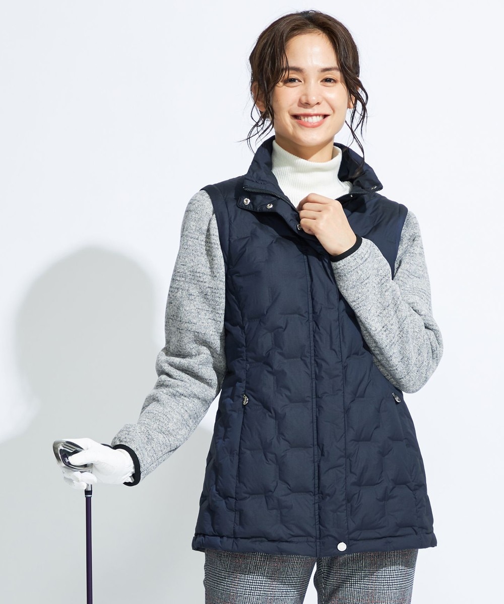 【オンワード】 DAKS GOLF>ジャケット/アウター 【WOMEN】接結ダウンブルゾン ネイビー L レディース 【送料無料】